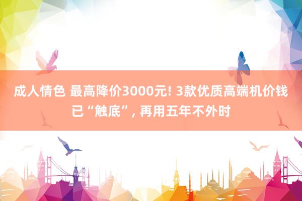 成人情色 最高降价3000元! 3款优质高端机价钱已“触底”， 再用五年不外时