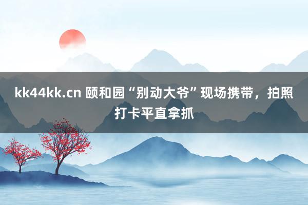 kk44kk.cn 颐和园“别动大爷”现场携带，拍照打卡平直拿抓