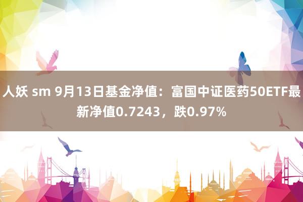 人妖 sm 9月13日基金净值：富国中证医药50ETF最新净值0.7243，跌0.97%