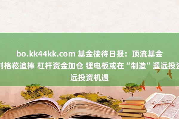 bo.kk44kk.com 基金接待日报：顶流基金司理刘格菘追捧 杠杆资金加仓 锂电板或在“制造”遥远投资机遇