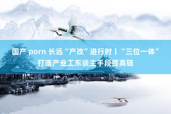 国产 porn 长远“产改”进行时丨“三位一体”打造产业工东谈主手段提高链