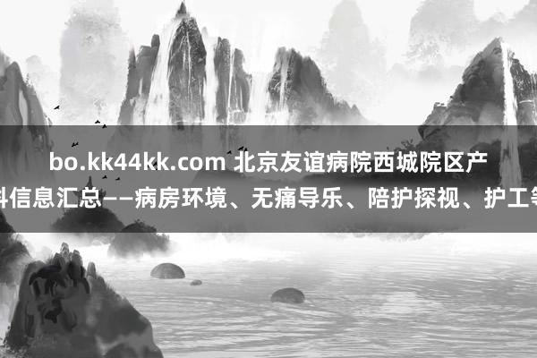 bo.kk44kk.com 北京友谊病院西城院区产科信息汇总——病房环境、无痛导乐、陪护探视、护工等